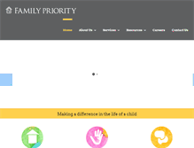 Tablet Screenshot of familypriority.net